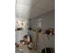 Storage room with drop ceiling, athletic decorations, and neutral walls at 213 Bonnie Sue Dr, Villa Rica, GA 30180