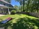 Enjoy this backyard with a large grassy area, mature trees, and plenty of shade at 4080 Longford Ne Dr, Marietta, GA 30066