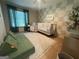 Well-lit Bedroom offers cozy area rug, large window, and neutral color scheme at 4080 Longford Ne Dr, Marietta, GA 30066