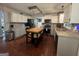 Spacious kitchen featuring stainless steel appliances, butcher block island and tile backsplash at 4080 Longford Ne Dr, Marietta, GA 30066