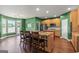 Beautiful kitchen with granite countertops, an island, and stainless steel appliances at 1120 Twin Bridge Ln, Peachtree City, GA 30269