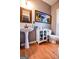 Bathroom featuring a pedestal sink, and a decorative mirror at 855 Hood Rd, Fayetteville, GA 30214