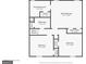 Second floor plan featuring the layout of the main bathroom, main bedroom, and additional bedrooms at 2730 Pine Log Way, Buford, GA 30519