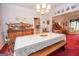 Dining room with a chandelier and hutch at 215 Barrington Grange Dr, Sharpsburg, GA 30277