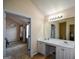 Jack and Jill bath with double vanity at 4511 Ravenwood Pl # 70, Union City, GA 30291