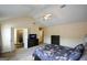 Spacious main bedroom featuring vaulted ceilings, ceiling fan, and ensuite bathroom with shower at 4511 Ravenwood Pl # 70, Union City, GA 30291