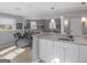 Basement room featuring stone countertops and a spacious seating area at 5875 Highway 92, Fairburn, GA 30213