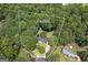 Aerial view of 1.47 acre wooded lot showcasing home at 40 Salem Ct, Mcdonough, GA 30252