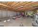 Unfinished basement ready for customization, with exposed beams and concrete floors at 40 Salem Ct, Mcdonough, GA 30252