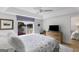 Bright bedroom with a large window overlooking the water at 705 Berry Ct, Villa Rica, GA 30180
