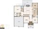 Layout of the home's first floor, including kitchen, dining, living, garage, and bedroom spaces at 162 Aylesbury Blvd, Mcdonough, GA 30252