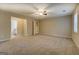 Expansive bedroom features neutral walls and a ceiling fan at 126 Usher Ln, Covington, GA 30016