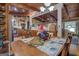 Open dining area flows into the kitchen, featuring wooden floors, and an airy atmosphere at 3449 Archwood Dr, Doraville, GA 30340