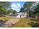 Large, level backyard with a detached garage and ample parking space at 985 Columbia Dr, Decatur, GA 30030