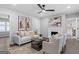 Bright living room features hardwood floors, a cozy fireplace, and neutral-toned decor at 985 Columbia Dr, Decatur, GA 30030