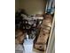 Dining room with an abundance of stored goods at 4752 Browns Mill Ferry, Lithonia, GA 30038