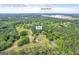 Locust Grove, GA aerial view featuring home in a green, wooded neighborhood with Locust Grove in the distance at 74 Price W Dr, Locust Grove, GA 30248