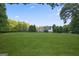 Spacious backyard showcasing a sprawling lawn and a beautiful home surrounded by lush greenery at 885 Kelleytown Rd, Mcdonough, GA 30252