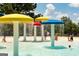 Colorful splash pad with mushroom-shaped fountains, perfect for Gathering fun and cooling off on a sunny day at 1429 Kentmire Court, Locust Grove, GA 30248