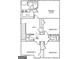 Floor plan of the second story showing bedrooms, bathrooms and closets at 5314 Tolar Rd # 23, South Fulton, GA 30213