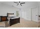 Cozy bedroom featuring neutral walls, plush carpet, and a modern ceiling fan for ultimate comfort at 2265 Venture Dr, Marietta, GA 30062