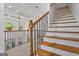 Inviting foyer with beautiful stairs and iron banister offering a stylish welcome at 2265 Venture Dr, Marietta, GA 30062