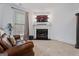 Cozy living room with fireplace, large TV, and comfortable seating at 2265 Venture Dr, Marietta, GA 30062