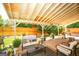 Inviting covered patio area with comfortable seating and outdoor decor provides a relaxing retreat at 208 Summer Chase, Carrollton, GA 30116