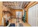 Unfinished basement ready for customizing, boasting insulation and double doors at 1202 Persimmon Way, Mcdonough, GA 30252