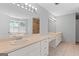 Well-lit bathroom featuring dual sinks, and a glass enclosed shower at 3499 S Ola Rd, Locust Grove, GA 30248