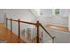 Foyer featuring hardwood floors and a view of the living room below at 2058 Sewanee Ct, Villa Rica, GA 30180