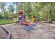 Bright and colorful playground with slides and climbing structures, perfect for recreation and fun at 2058 Sewanee Ct, Villa Rica, GA 30180