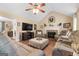 Inviting living room with fireplace, vaulted ceiling, and comfortable furniture at 480 Holly Hills Ln, Mcdonough, GA 30252
