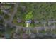 Aerial view of the property at 770 River Cove Dr, Dacula, GA, showcasing the lot lines and surrounding greenery at 770 River Cove Dr, Dacula, GA 30019