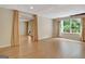Basement with wood-look floors, recessed lighting, and flexible living space at 323 Newfield Way, Peachtree City, GA 30269