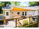 Spacious deck with string lights, a shade sail and outdoor seating at 527 W Church St, Villa Rica, GA 30180