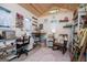 Bright craft shed with sewing station and cozy rocking chair at 527 W Church St, Villa Rica, GA 30180