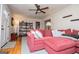 Cozy living room with hardwood floors, comfortable seating, and lots of natural light at 527 W Church St, Villa Rica, GA 30180