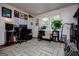 Bright home office with record collection, neutral colors, and a relaxing chair at 527 W Church St, Villa Rica, GA 30180