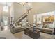 Spacious living room with a staircase and open layout at 119 Crown Springs Dr, Mcdonough, GA 30252