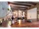 Rustic recreation room featuring a bar, seating area, and unique decor at 411 Hampton Rd, Fayetteville, GA 30215