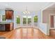 Bright dining area with bay windows and scenic views of the outdoors at 1212 Lee Whatley Dr, Lithonia, GA 30058