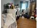 Functional laundry room equipped with a washer, dryer, and storage shelves at 1125 Babbs Mill Rd, Hampton, GA 30228