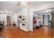 Transition from the kitchen to a large laundry room with washer and dryer at 1125 Babbs Mill Rd, Hampton, GA 30228