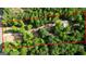 Aerial view of property with wooded boundaries showing ample space and privacy at 2294 Hollonville Rd, Brooks, GA 30205