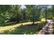 Spacious backyard with mature trees and lush green grass, creating a serene and private outdoor space at 2294 Hollonville Rd, Brooks, GA 30205