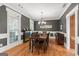 Traditional dining room with hardwood floors, large window, and chandelier at 2294 Hollonville Rd, Brooks, GA 30205