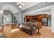 Spacious living room showcasing hardwood floors, elegant archways, and an open concept layout at 2294 Hollonville Rd, Brooks, GA 30205