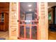 Pantry with a rustic door, custom shelving, and ample storage space at 3258 South Mckoy Rd, Villa Rica, GA 30180