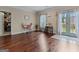 Bright home office with hardwood floors, natural light, and modern furnishings at 124 Belford Way, Locust Grove, GA 30248